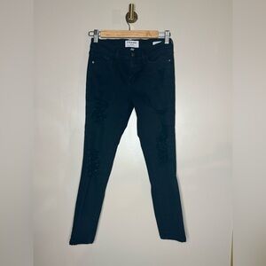 Frame Black Distressed Le Skinny de Jeanne 26